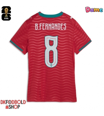 Portugal Bruno Fernandes #8 Hjemmebanetrøje Dame VM 2026 Kort ærmer